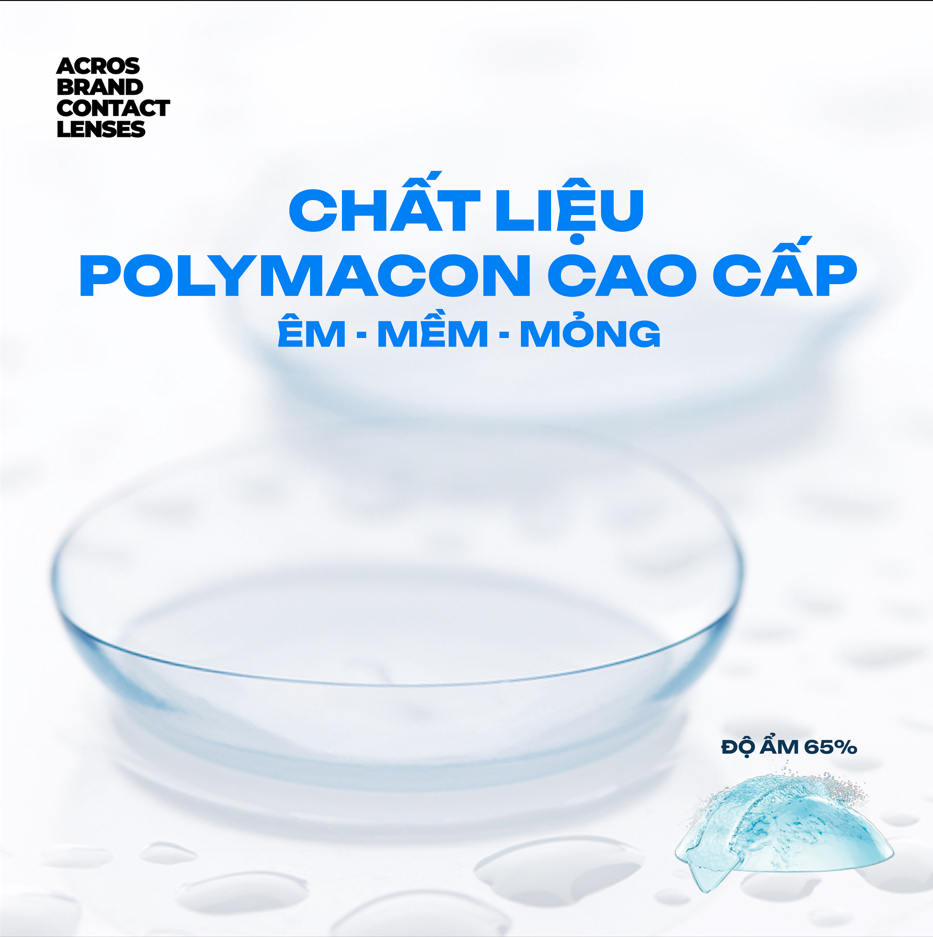 Kính áp tròng không màu Cận - Dòng 8h/ngày 6 tháng